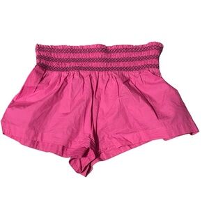 NWOT Anthropologie Celadine Pink Smocked Waist Shorts – Size L